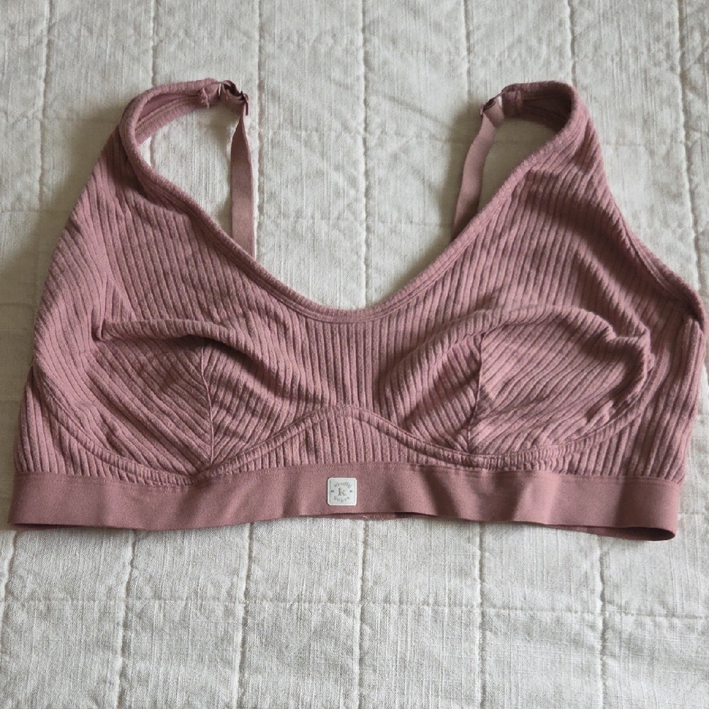 Ribbed Mauve Bralette